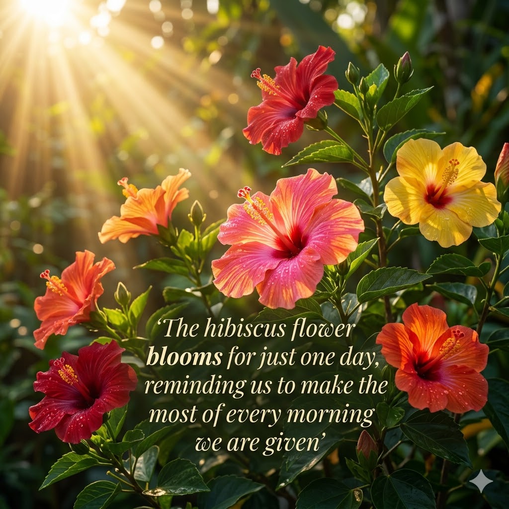 Hi says Hibiscus flowers