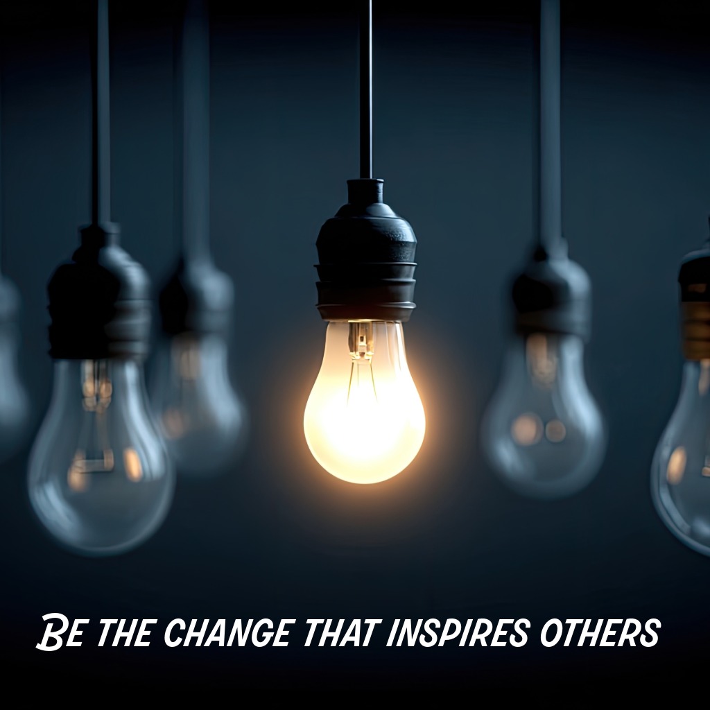 A glowing light bulb among many dim bulbs | Inspirational Quotes quotes and wishes
