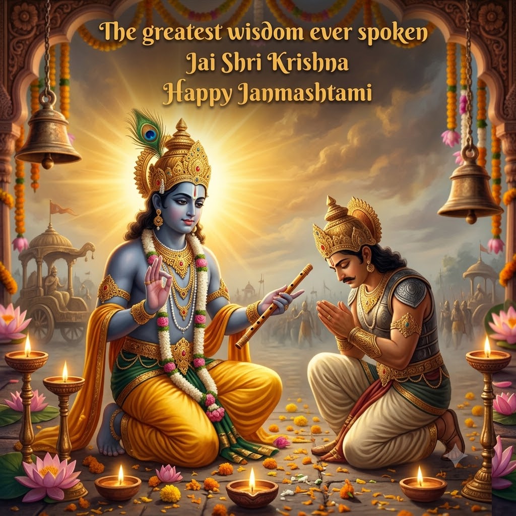 Bhagavad Gita Arjuna Krishna Janmashtami