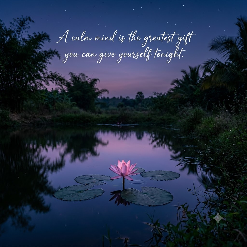 Calm Mind Good Night | Good Night Images 2026 quotes and wishes