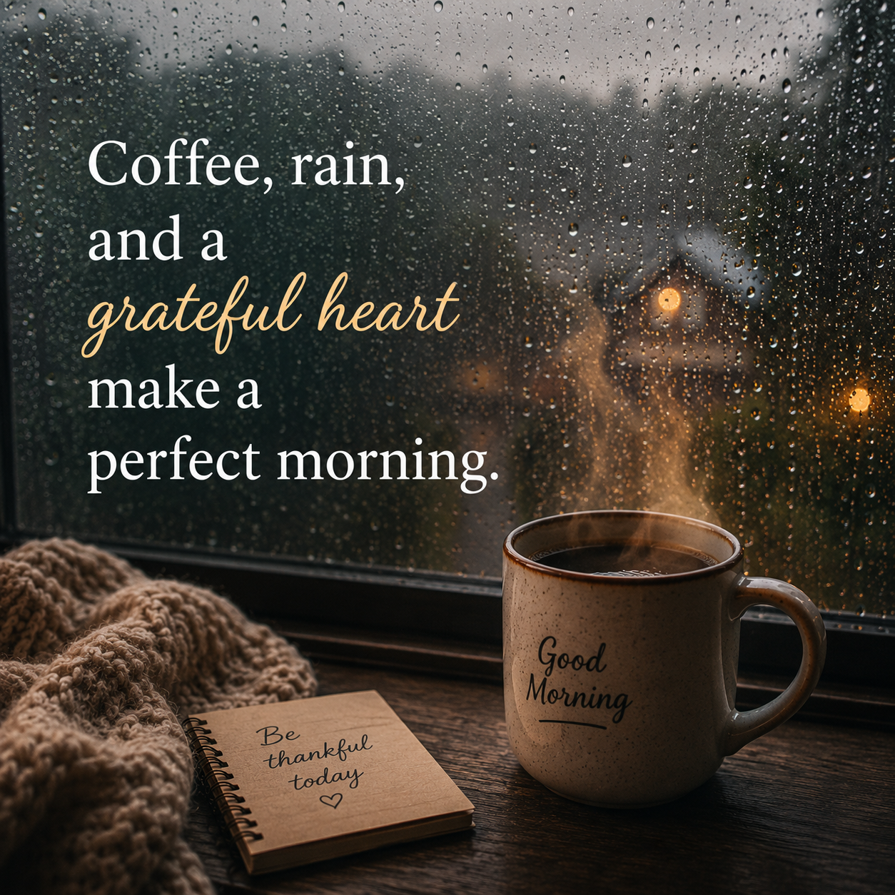 Coffee And Rain | Good Morning Images 2026 quotes and wishes