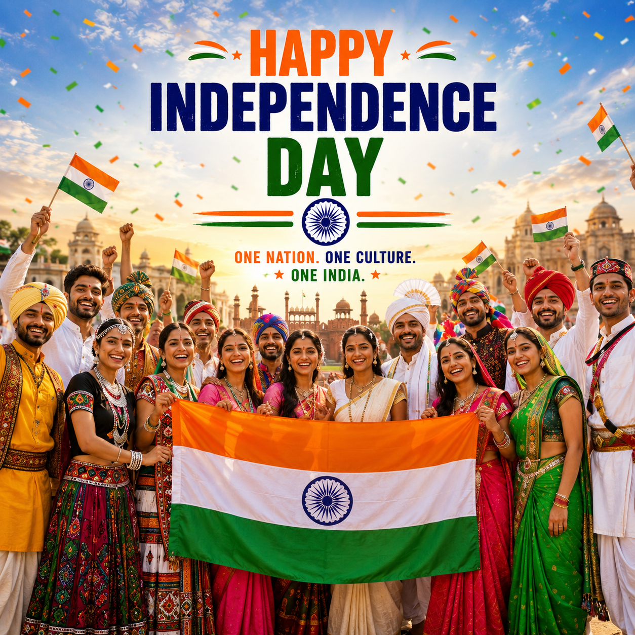 Diversity Makes India Beautiful | Happy Independence Day Images quotes and wishes