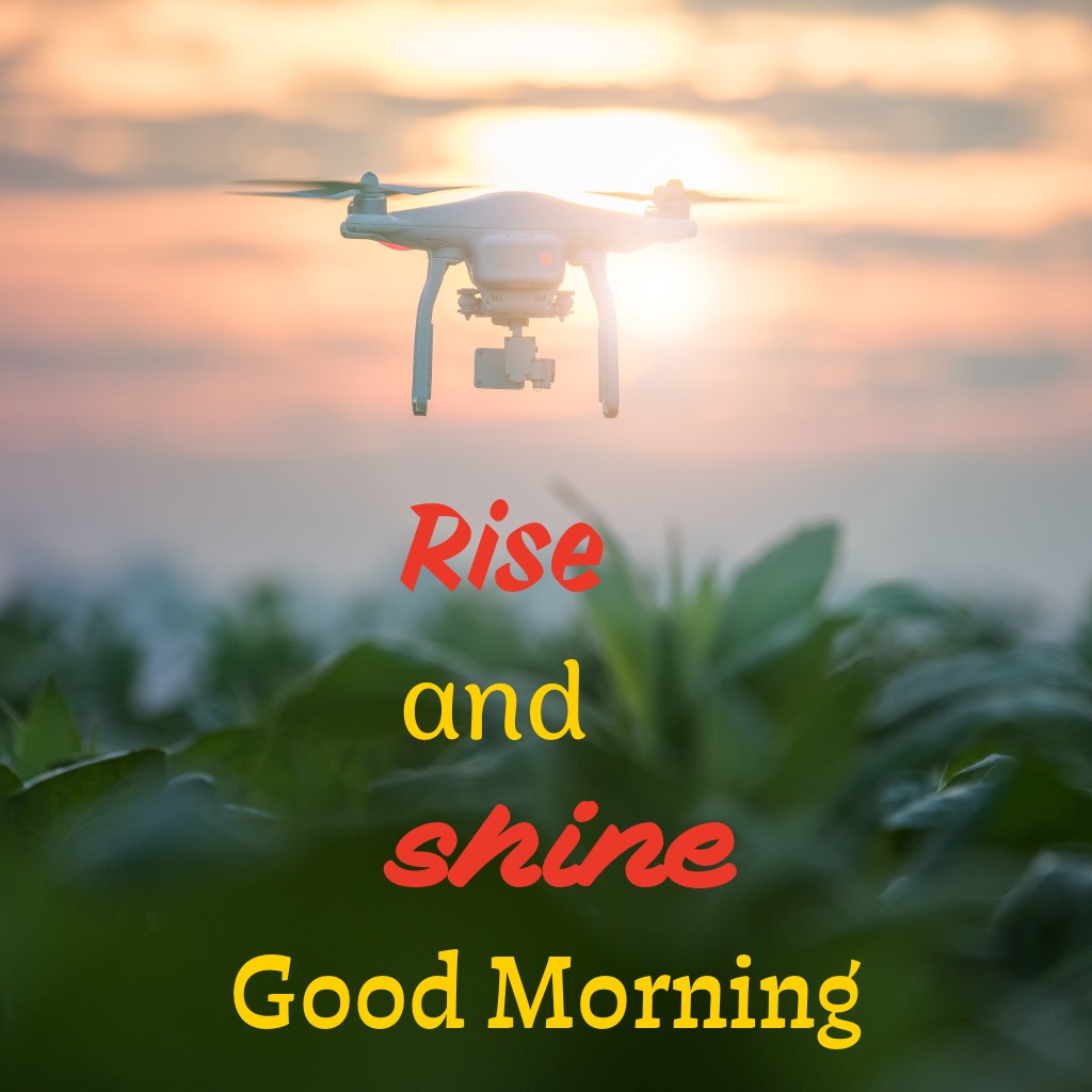 Drone capturing sun rise moments | Good Morning Sunshine Images quotes and wishes