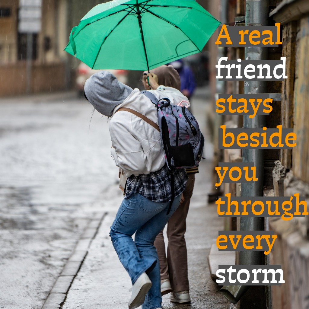 Friends In The Rain | Friendship Quotes Images quotes and wishes