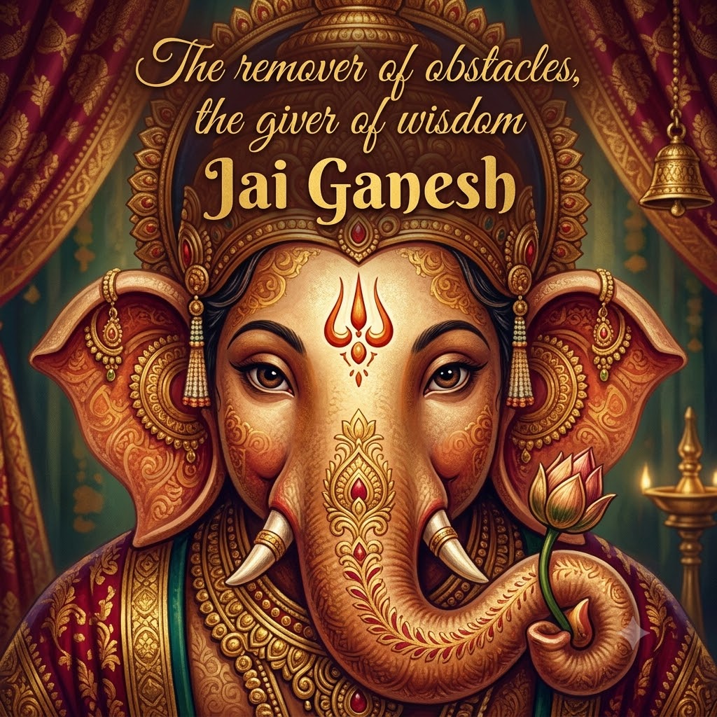 Ganesh Chaturthi Elephant Head Divine | Happy Ganesh Chaturthi  Images quotes and wishes