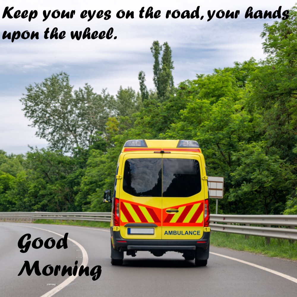 Good Morning Wishes Image With Highway | Good Morning Images With Quotes quotes and wishes