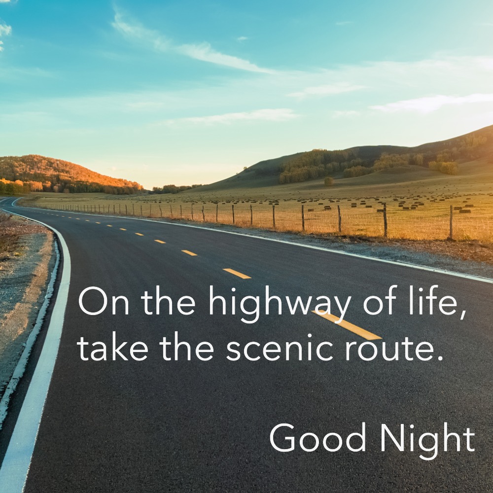 Good Morning Wishes Image With Highway | Good Morning Images With Quotes quotes and wishes