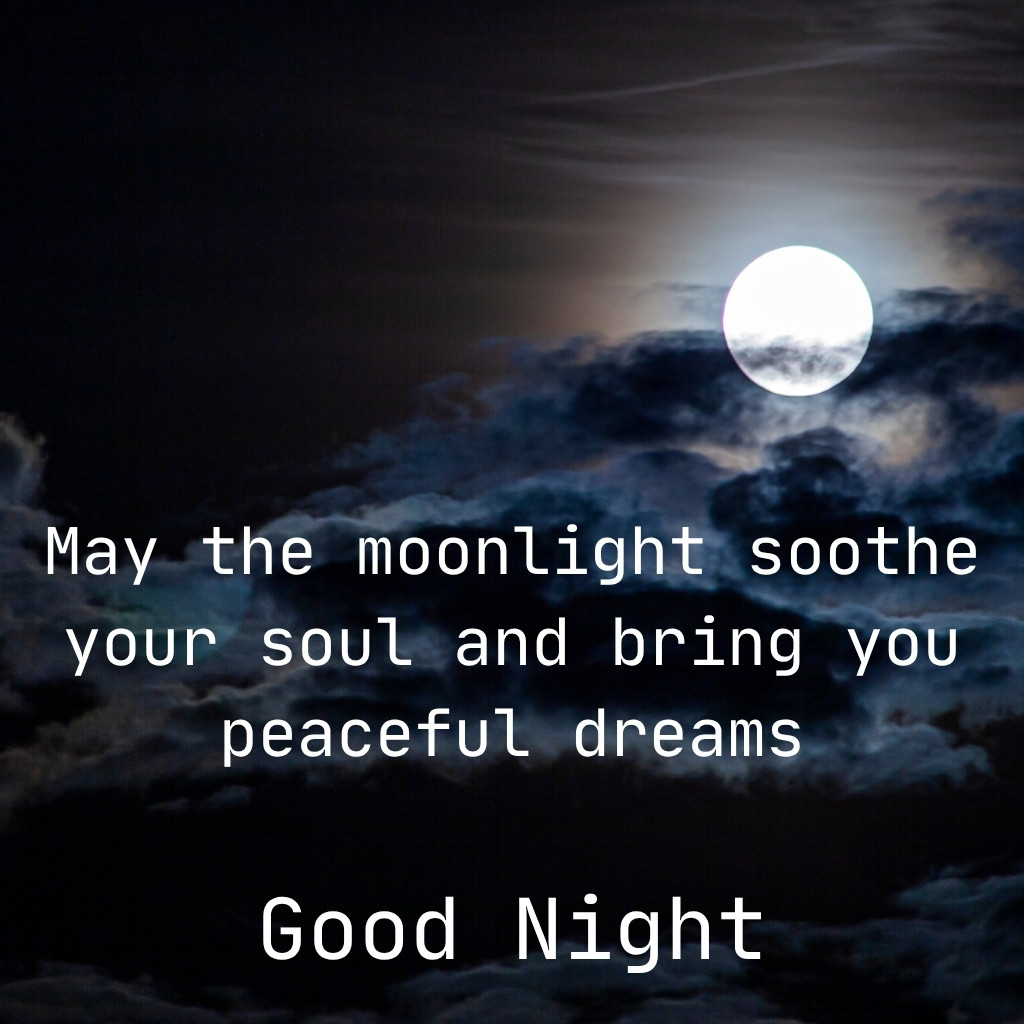Good Night Images With Moon 01 | Good Night Images With Moon quotes and wishes