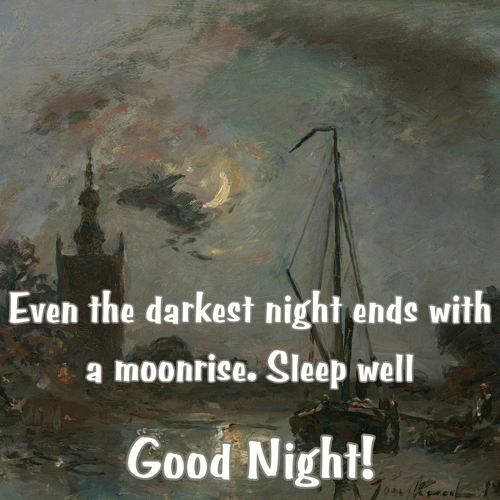 Good Night Images With Moon 22 | Good Night Images With Moon quotes and wishes