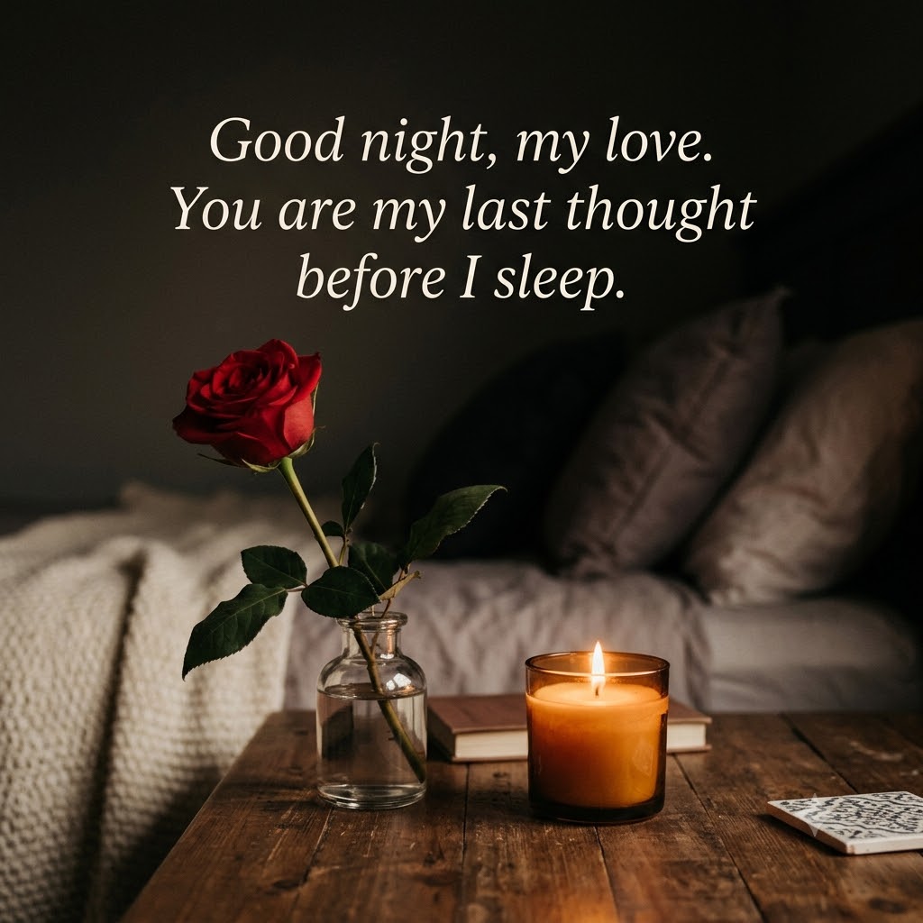 Good Night My Love Rose | Good Night Images Between Couples quotes and wishes