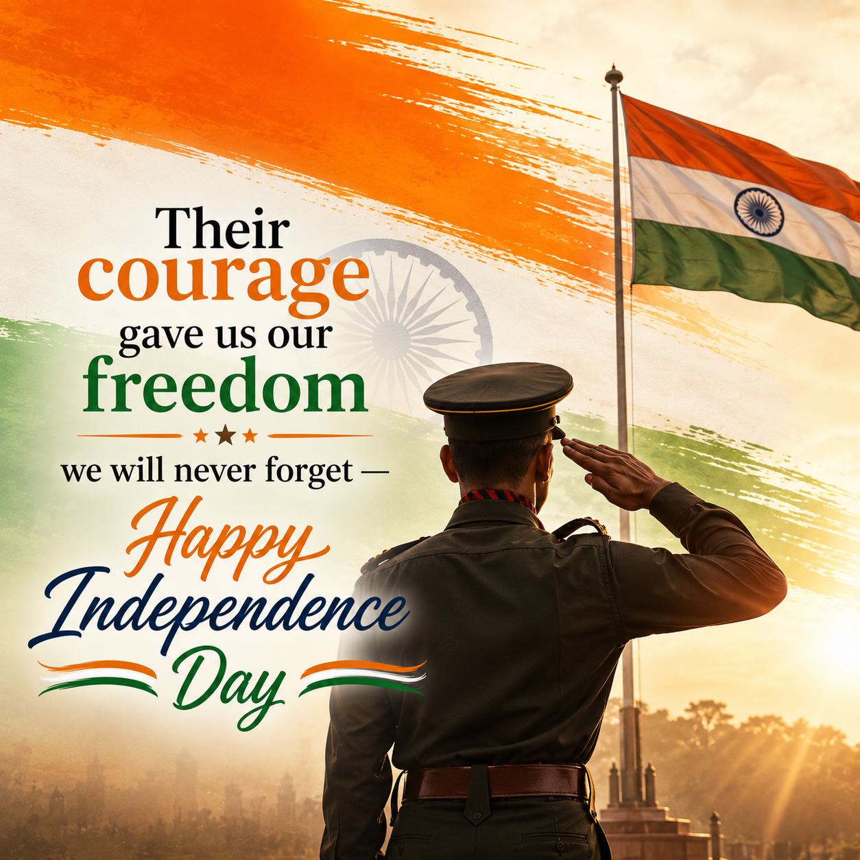 Happy Independence Day Soldier Salute | Happy Independence Day Images quotes and wishes