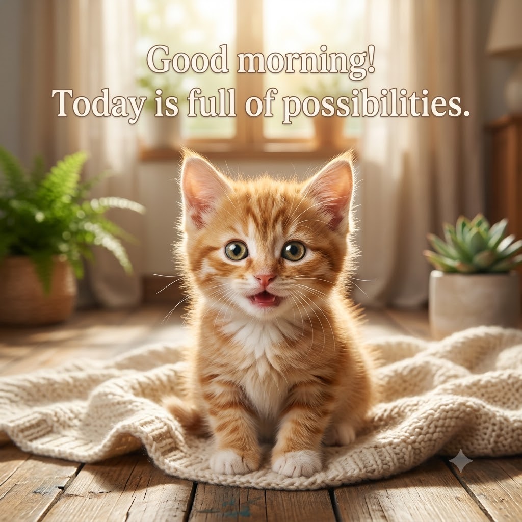 10 Good Morning Kitten Images to Make You Smile