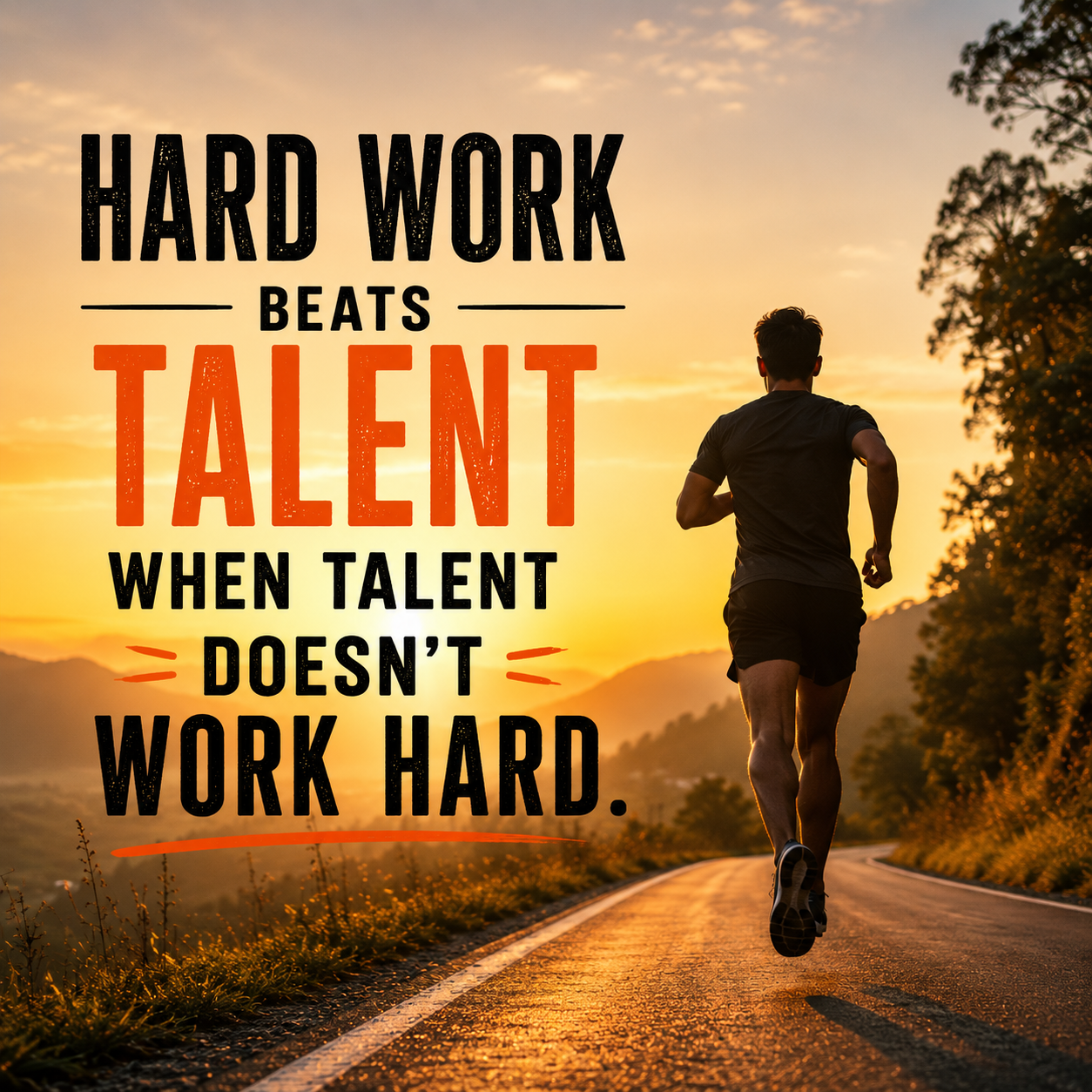 Hard Work Beats Talent | Good Morning Images With Quotes quotes and wishes