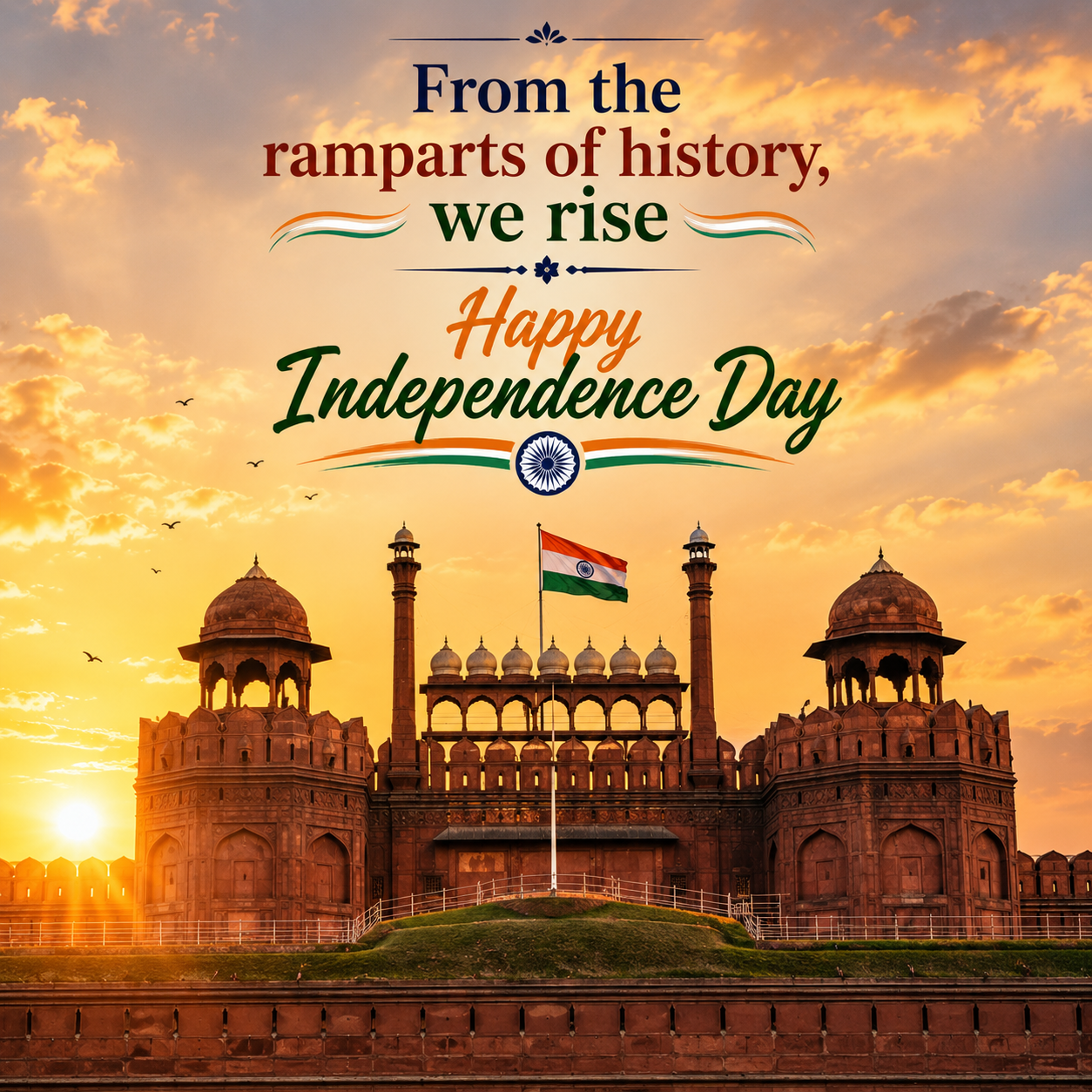 Independence Day Red Fort Morning | Happy Independence Day Images quotes and wishes