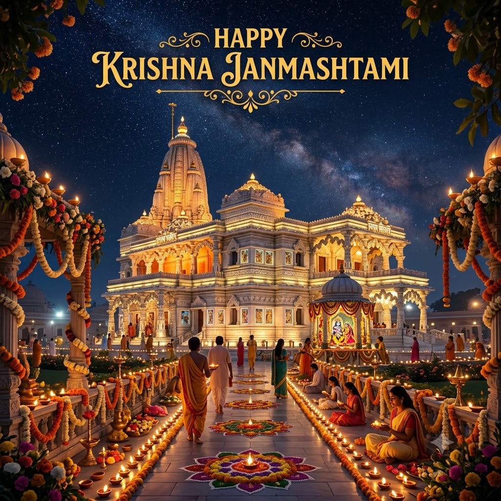 Let Faith Bring Peace to Your Heart | Happy Krishna Janmashtami Images quotes and wishes