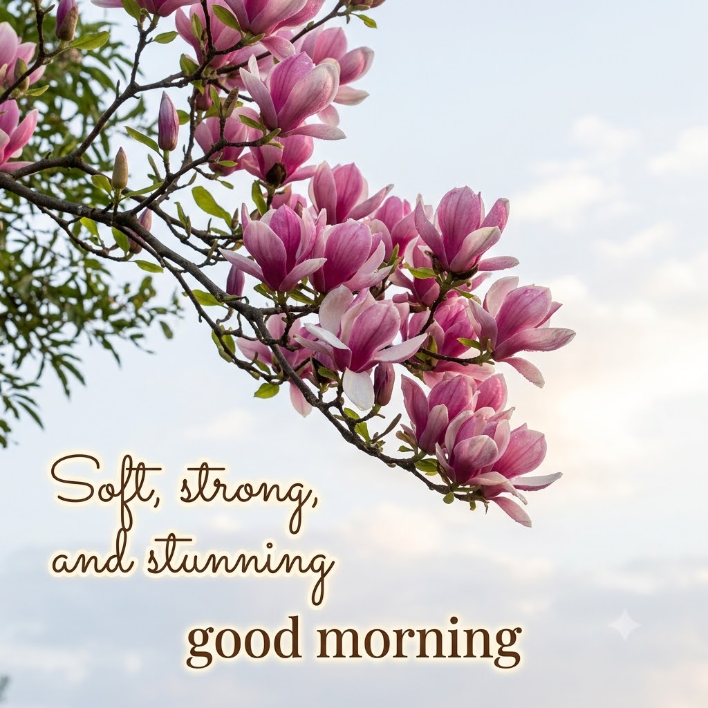 Magnolia Blossom Morning Good Morning | Good Morning Images With Flowers