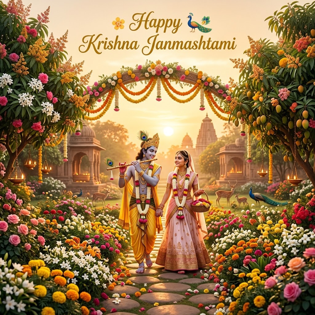 May Love and Devotion Always Guide You | Happy Krishna Janmashtami Images quotes and wishes