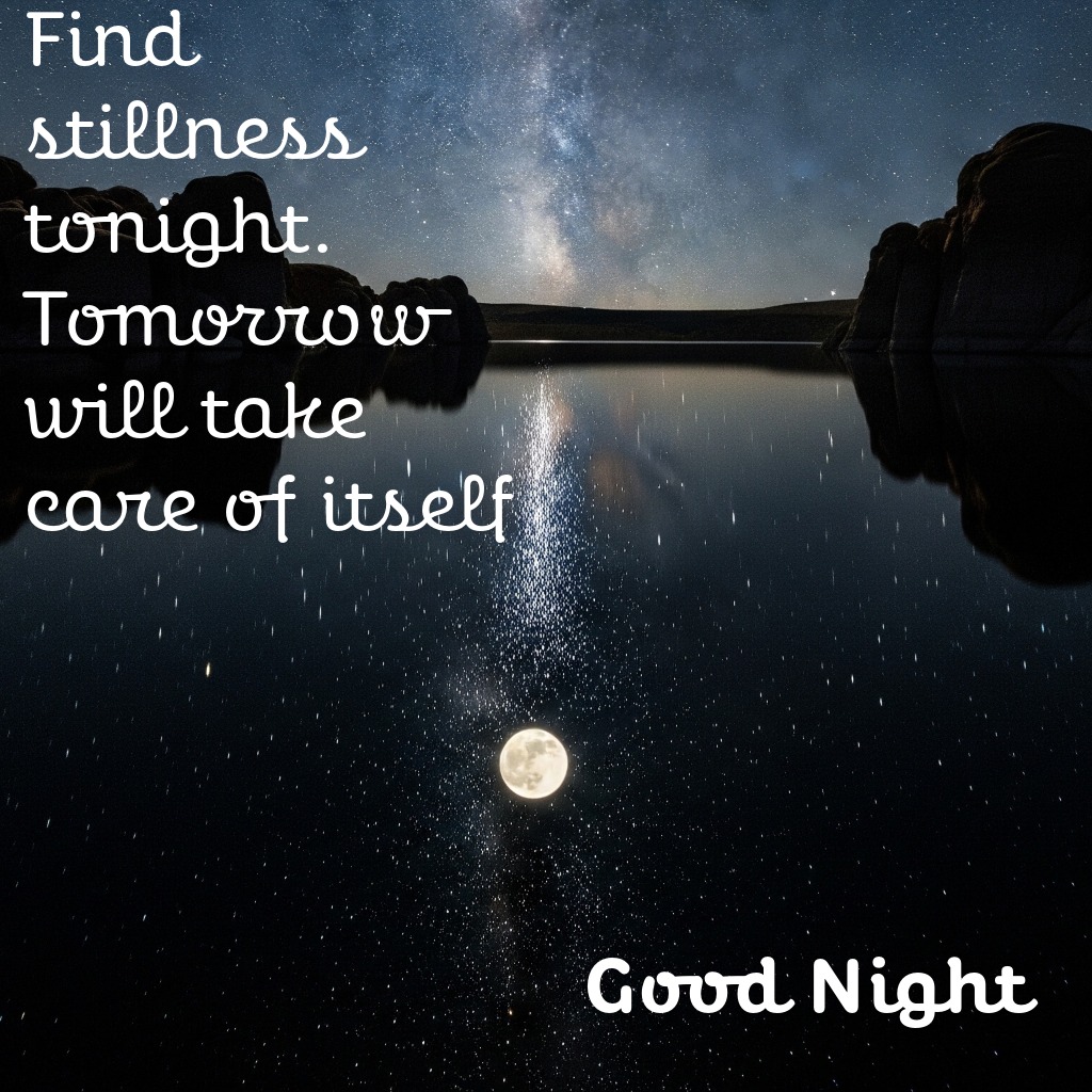 Moon Reflection Lake | Good Night Images With Moon quotes and wishes