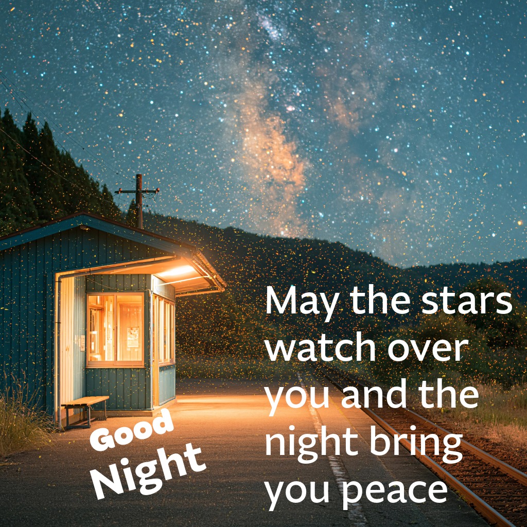 Night Sky Blessing Image | Good Night Images With Quotes quotes and wishes