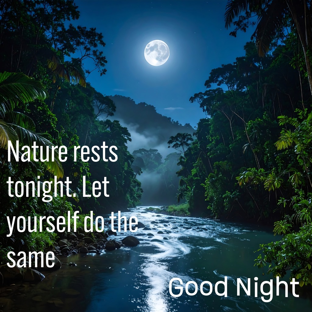 Rainforest Night Image | Good Night Images 2026 quotes and wishes