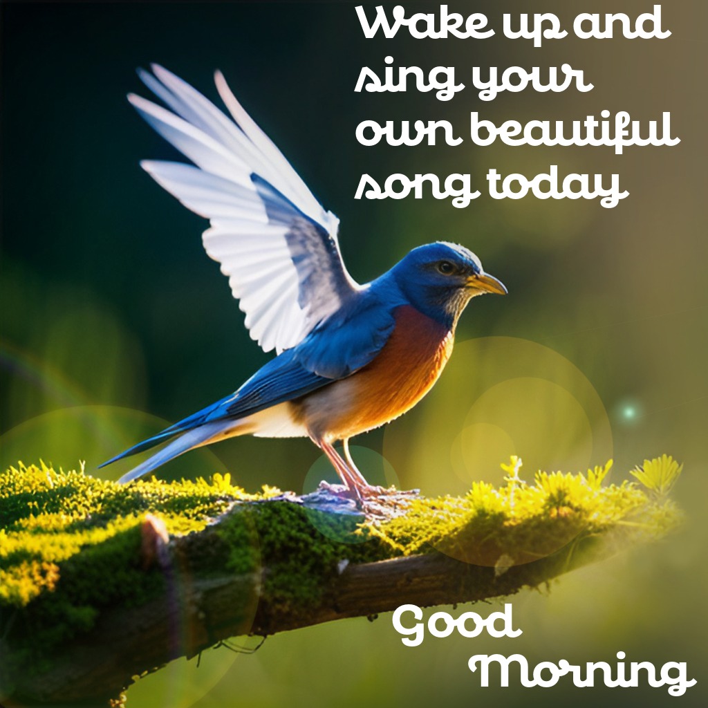 Robin Sunrise Good Morning | Good Morning Images with Birds quotes and wishes