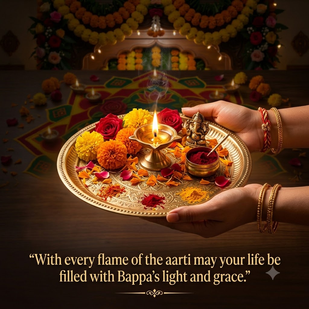 The Sacred Aarti | Happy Ganesh Chaturthi  Images quotes and wishes