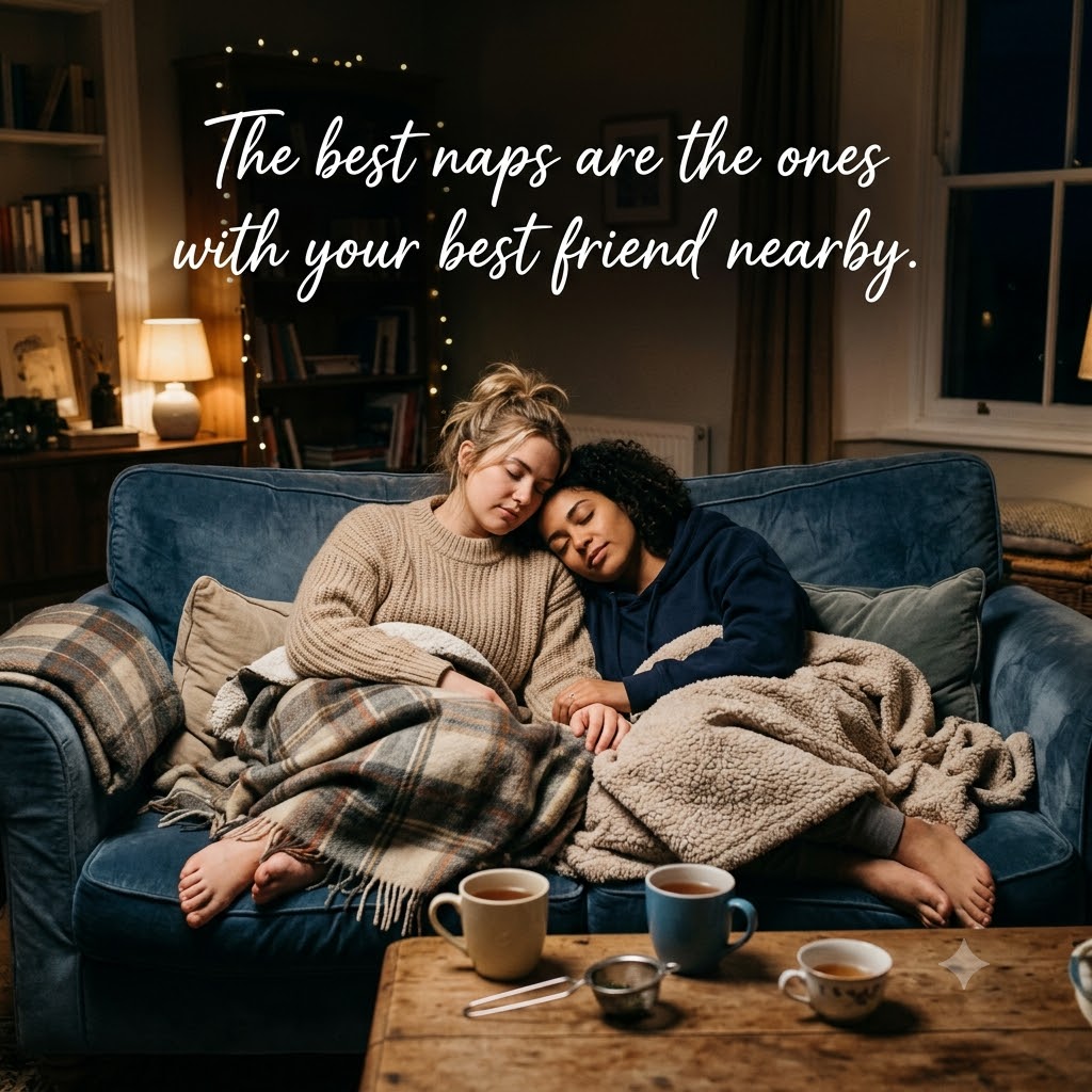 Sleepy Best Friends Night | Good Night Friendship Images quotes and wishes