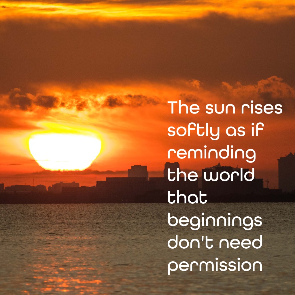 Sun rising over city see and city landscape | Good Morning Sunshine Images quotes and wishes