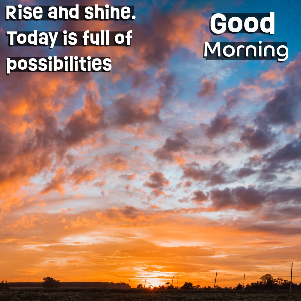 Sunshine Over The Horizon | Good Morning Sunshine Images quotes and wishes