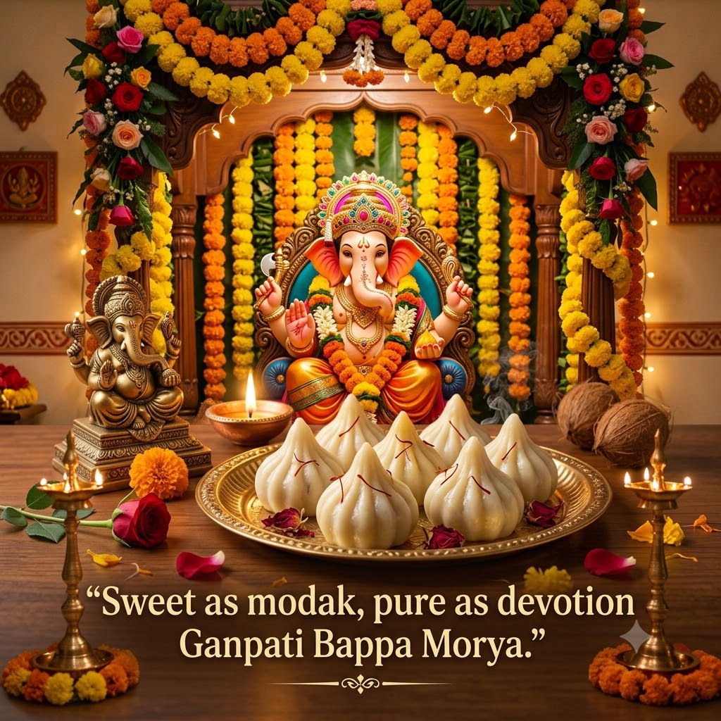 The Sweetness of Modak | Happy Ganesh Chaturthi  Images quotes and wishes