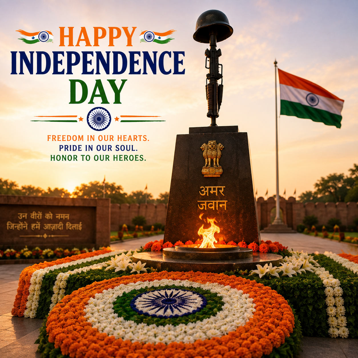 Their Sacrifice Is Our Freedom | Happy Independence Day Images quotes and wishes
