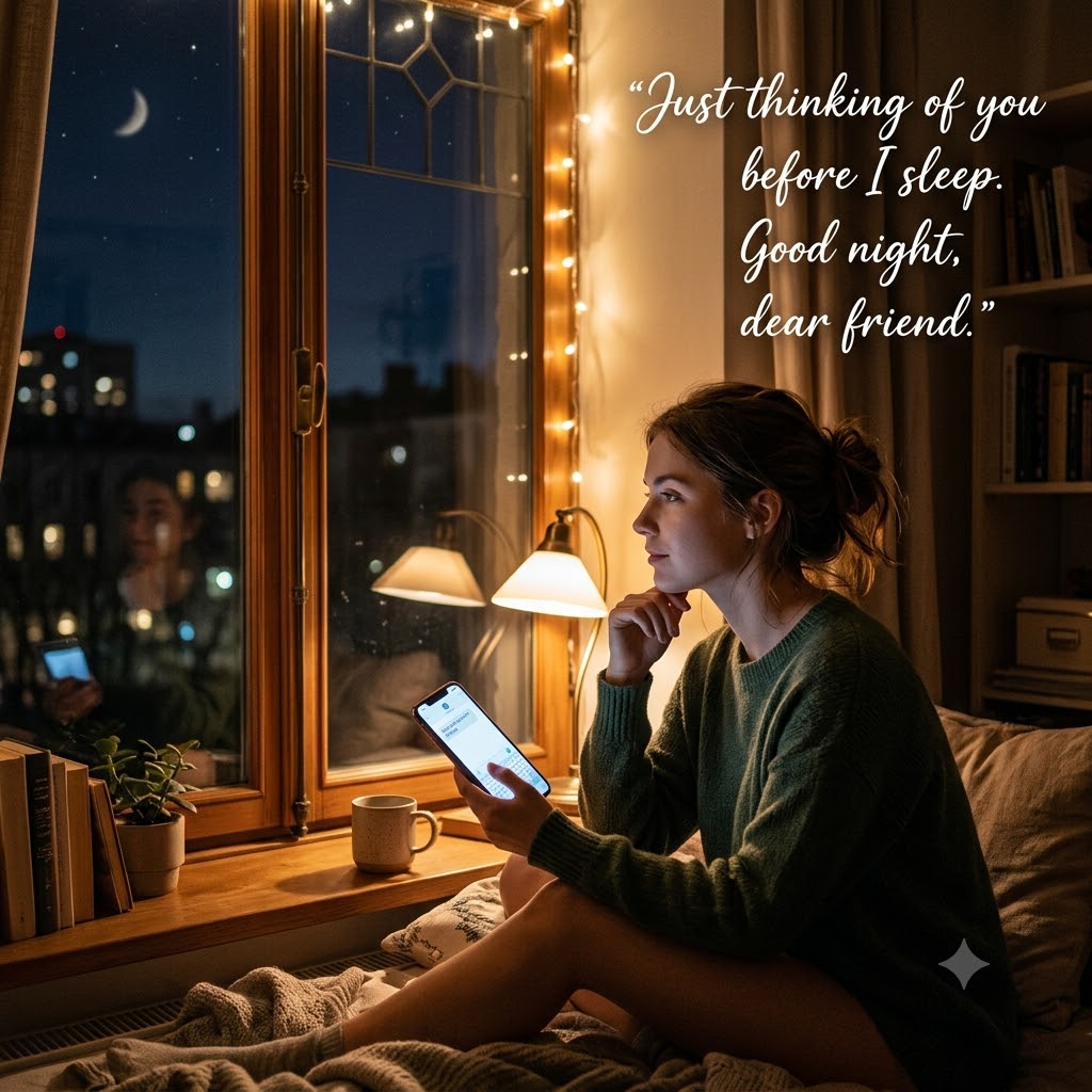 Thinking Of Friend Night | Good Night Friendship Images quotes and wishes