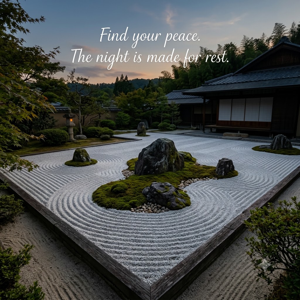 Zen Garden Dusk Peace